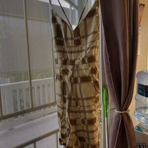 Plaid Spaghetti Strap Dress